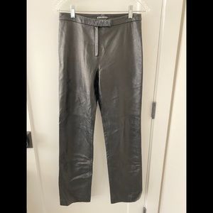 100% soft black leather pants BCBG Nordstrom
